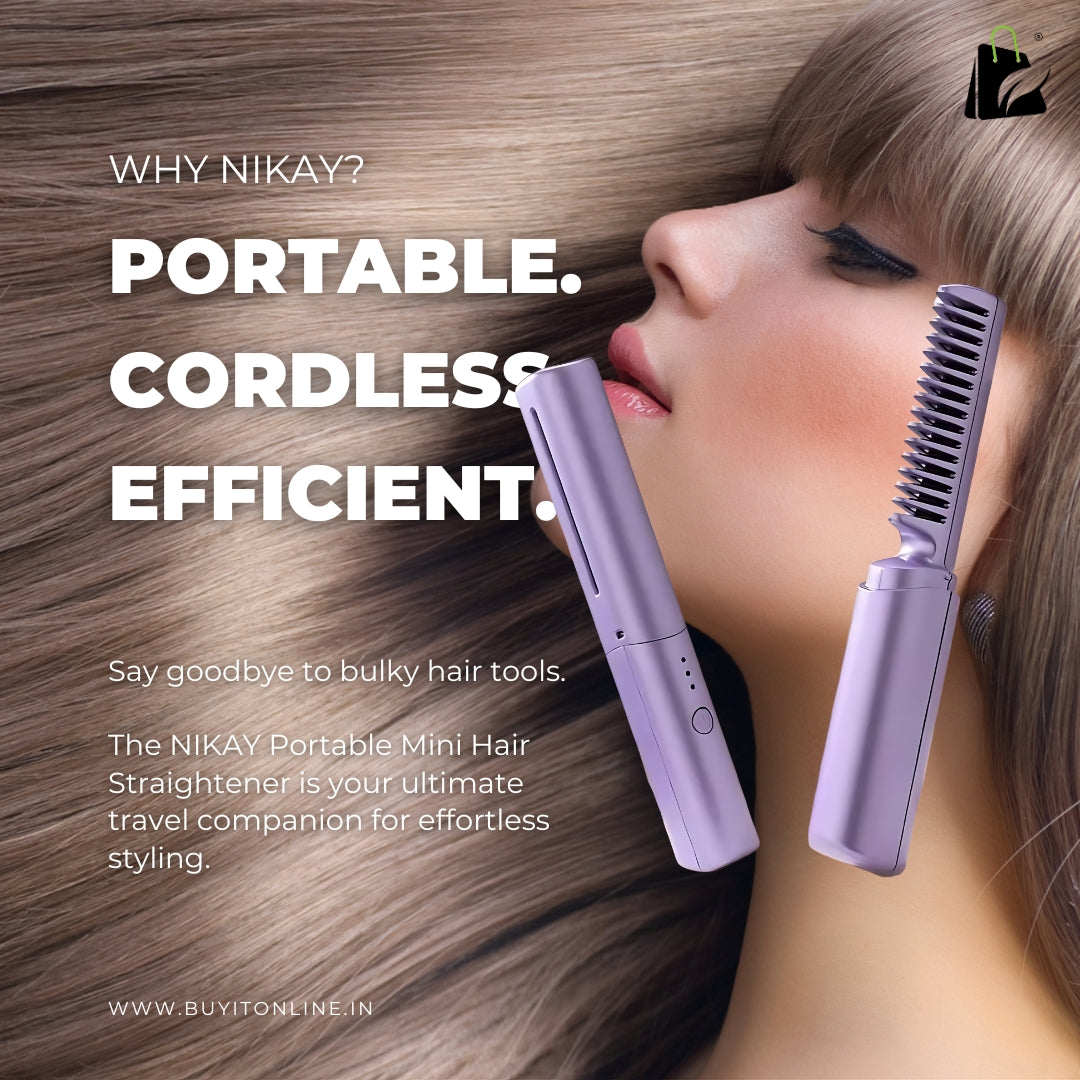 NIKAY Portable Mini Hair Straightener